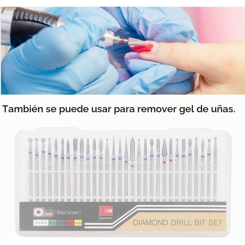 Cabezales para taladro de uñas 30 pcs – YUYTE Cimenn-GZP-121474