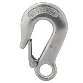 Durable Stainless Steel Clevis Slip Hook with Safety Latch Rowing Boat Kayak Accessory 5/16"