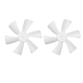 RV Vent Fan Blade - White 6" Replacement Fan Blade, 3/32" (0.094") Round Bore RV Fan Blades for Bathroom Roof Vent Range Hood, 2 Pack
