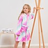 Ceruwum Unicorn Bathrobe for Girls Soft Fleece Dressing Gown with