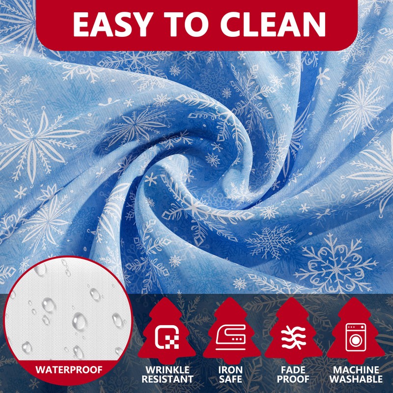 Christmas Tablecloth Oval 60x84 Inch Winter New Year Home Party