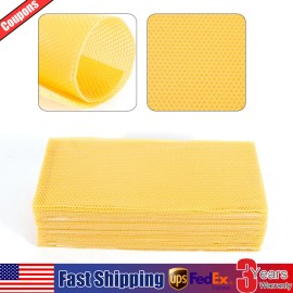 30Pcs Beekeeping Bee Wax Nest Bed Beeswax Sheets Honeycomb Foundation Sheets