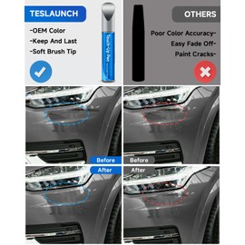 Teslaunch 724 Pine Grey Metallic Touch Up Paint Compatible with Volvo Exact Match Touch Up Paint Car Scratch Repair