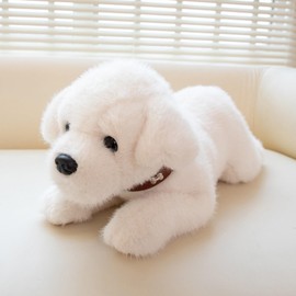 champracer Cuddly Toy Dog Simulated Animal Dog Plush Toy Plush Dog Doll Stuffed Toy Dog Gifts for Boys Girls (40 cm, Golden Retriever)