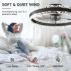 VOLISUN Low Profile Ceiling Fans with Light and Remote, 19.7in