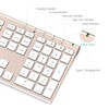 Wireless Keyboard and Mouse, Vssoplor Rechargeable Quiet Full-Size Keyboard and