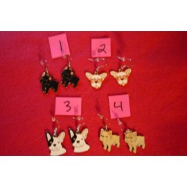 FRENCH BULLDOG EARRINGS 1 PR