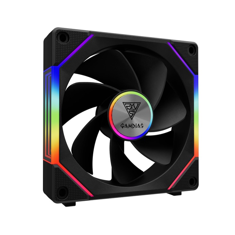 GAMDIAS Aeolus P2-1203U Black 3 Fans KIT