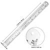 MUKLEI 30PCS 12 Inch Metal Straight Edge Ruler, Stainless Steel
