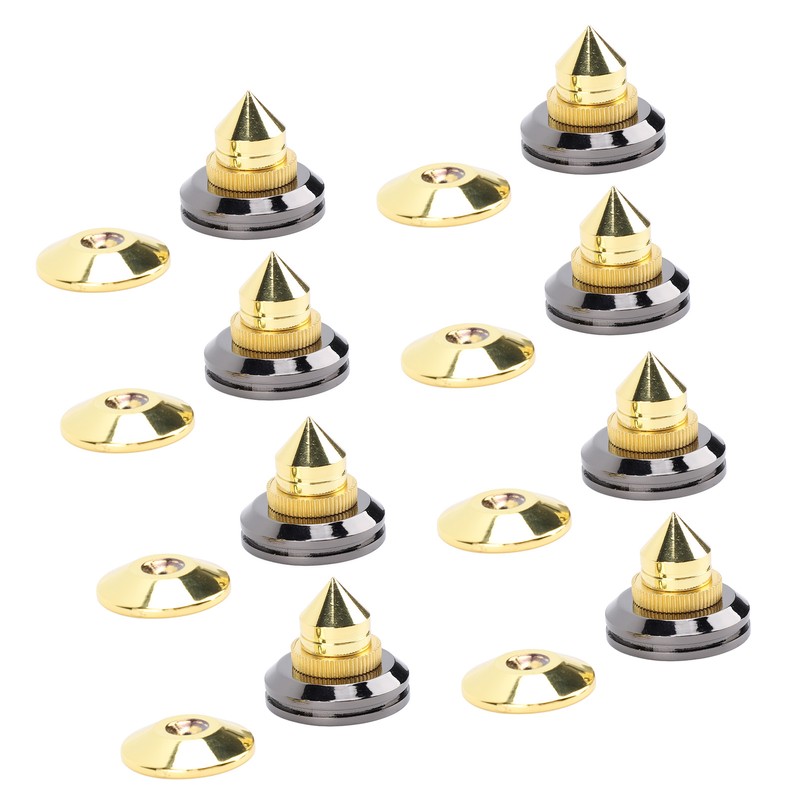 Speaker Spike Pad Kit Wide Application Shock Absorbing Zinc Alloy