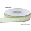 JESEP YONG 5/8 inch Off-White Grosgrain Ribbon with Golden Weft