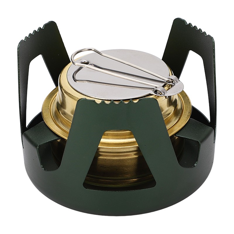 Mini Alcohol Stove Brass Aluminum Alloy Safe Windproof Portable Widely