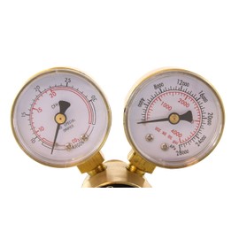 SÜA - Industrial Argon Regulator/Flowmeter Gauges for MIG and TIG Welders + 5 Feet Hose