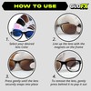 GloFX Snaps: Magnetic Sunglasses Set – Black Frame with Blue/Pink