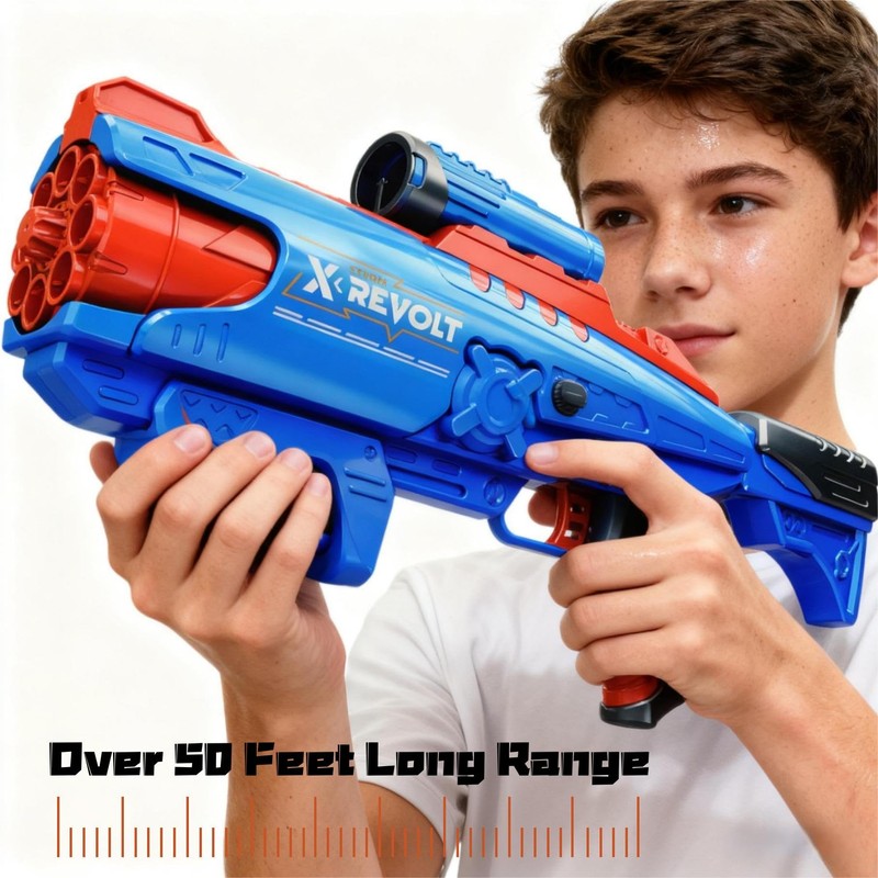 KOKEBUKA Foam Dart Blaster Toy Gun for Boys 8-12 -
