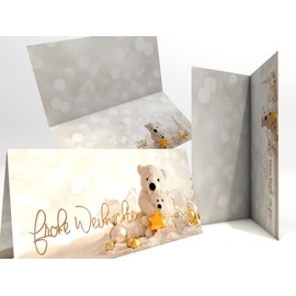 Christmas Cards | Christmas Bears | 50 Christmas Cards DIN Long | Greeting Card