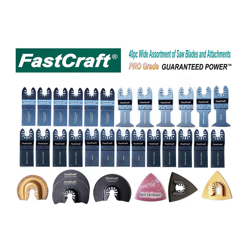 FastCraft® 42pc Multi Tool/Oscillating Tool Set - PRO Model 86225-1