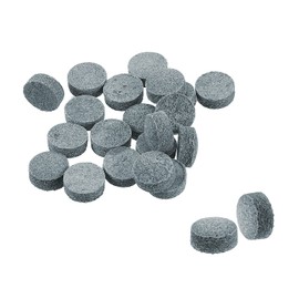 PATIKIL 10mm Dia Pool Cue Tips Pool Billiard Cue Tips Grey 20Pcs