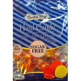 Coastal Bay Confections (1) Bag Sugar Free Hard Candy - Assorted Fruit Flavors - Sweetened With Splenda Fat Free 3 oz