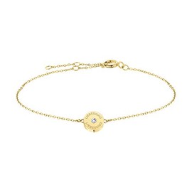 Liebeskind Women’s Stainless Steel Bracelet with Pendant, 19 cm, None, gold