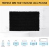 Accumtek Upgrade Luxury Black Bathroom Rug Mat 32"x20", Ultra Soft