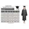 Herrenbek Graduation Master Cap and Gown Master Regalia with Black