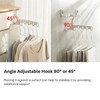 Magic Space Saving Hanger-Portable 5 Sets 5-Hole Clothes Hanger Organizer,Folding
