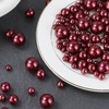 Cusmation 20mm 14mm 10mm 100PCS Wine Red Beads for Centerpiece