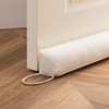 Sunolga 38" Linen Door Draft Stopper Blocks Hot and Cold