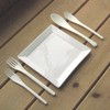 Nagao Heat Resistant Plastic Dinner Cutlery Set of 8 White