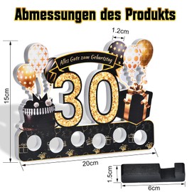 Money Gifts Packaging for 30th Birthday Women Men Money Gifts 30th Birthday Men Women Wooden Decoration for Birthday Gift Table Decoration Birthday Used