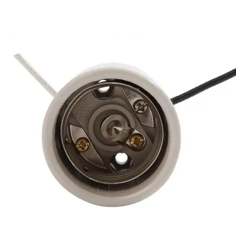 JNXQWE E39 Mogul Base Heavy Duty Keyless Glazed Porcelain Socket,Incandescent