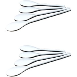 Chef Craft Poly Spoon Set, White (Two-Pack: 8 Pieces)