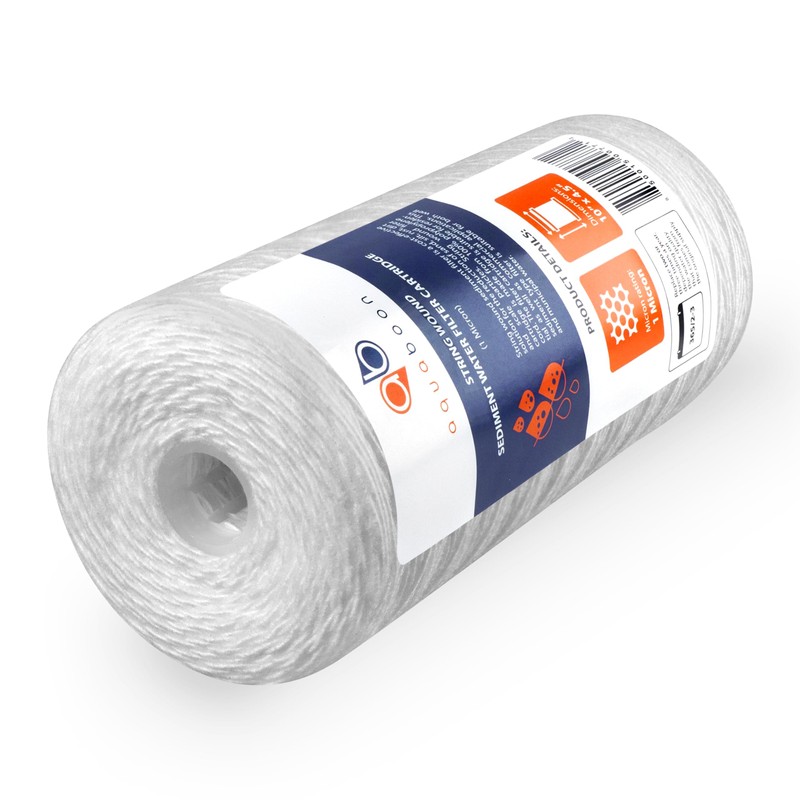 Aquaboon 1 Micron String Wound Water Filter 10x4.5 Replacement -