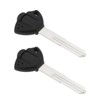 SG Store 2 x Motorcycle Key Blank Uncut Blade Compatible
