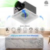 2 In 1 Bath Fan With LED Light, 25W Ceiling