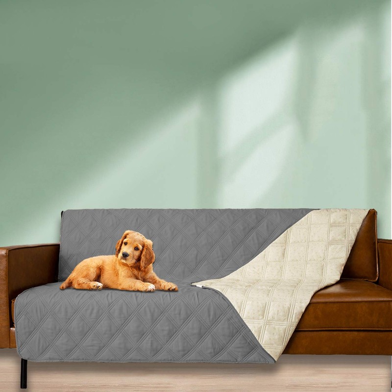 Ameritex Funda impermeable para cama para perro con parte trasera