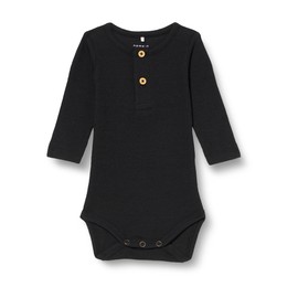 NAME IT Baby Boys' Nbmkab LS Body Noos, black