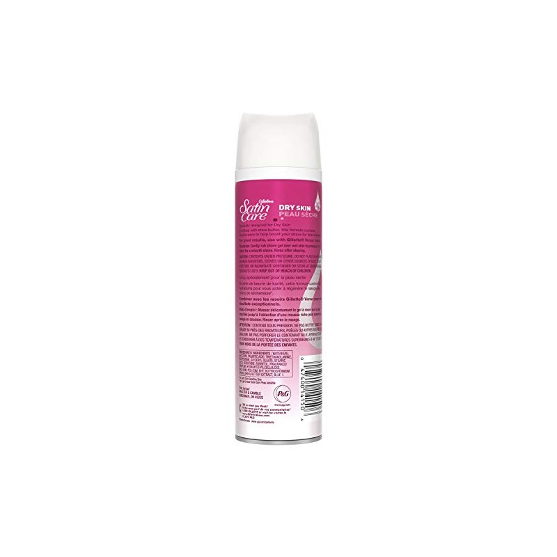 Gillette Satin Care Dry Skin Shaving Gel, 7 oz