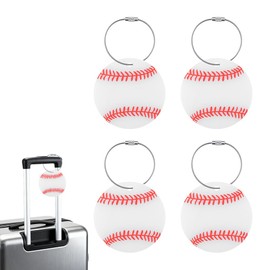 Baseball Suitcase Tags for Luggage Backpack Tags Bulk Baseball Lover Coach Appreciation Christmas Gifts for Men Women 4 PCS Acrylic BaseballName Tag for Bags Baggage Tag Identifiers