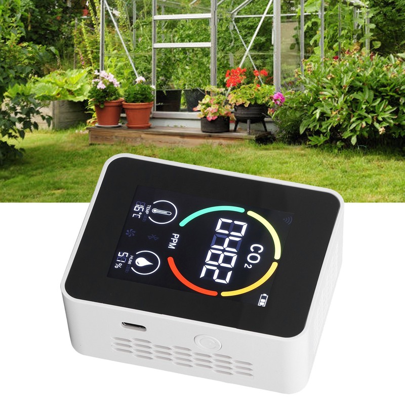 CO2 Detector Semiconductor Air Quality Monitor Temperature Humidity Sensor H8
