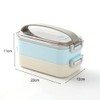 Belegao Bento Lunch Box for Adults Kids 2-layer Food Containers