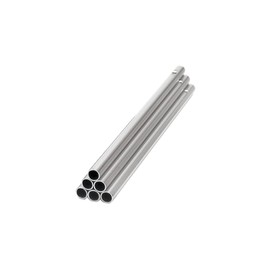 6 Chime Bars 14 cm x Diameter 6 mm Hollow Silver