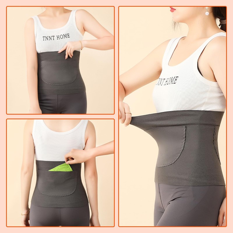 Coollooda Waist Warmer with Cairo Pockets, Chilling, Stomach, Cold Wear,