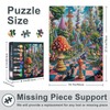 Mushroom Castle Jigsaw Puzzles Fantastic Landscape Puzzles for Adults 1000