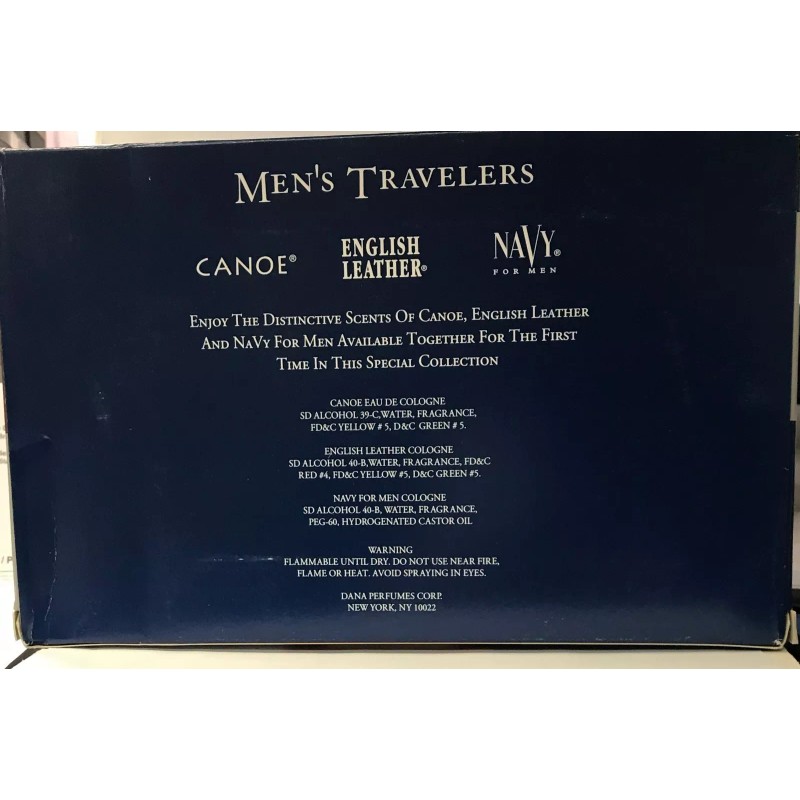 English Leather Men's Travellers Set Canoe, English Leather, Navy colognes