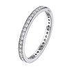Silvora Silver Rings for Women 925 Thin Anniversary Bands Couple