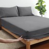 SSW HOMES Fitted Sheet Extra Deep 40cm, Brushed Microfiber Breathable