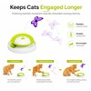 2-in-1 Auto Interactive Cat Toy, Fluttering Butterfly & Rolling Track