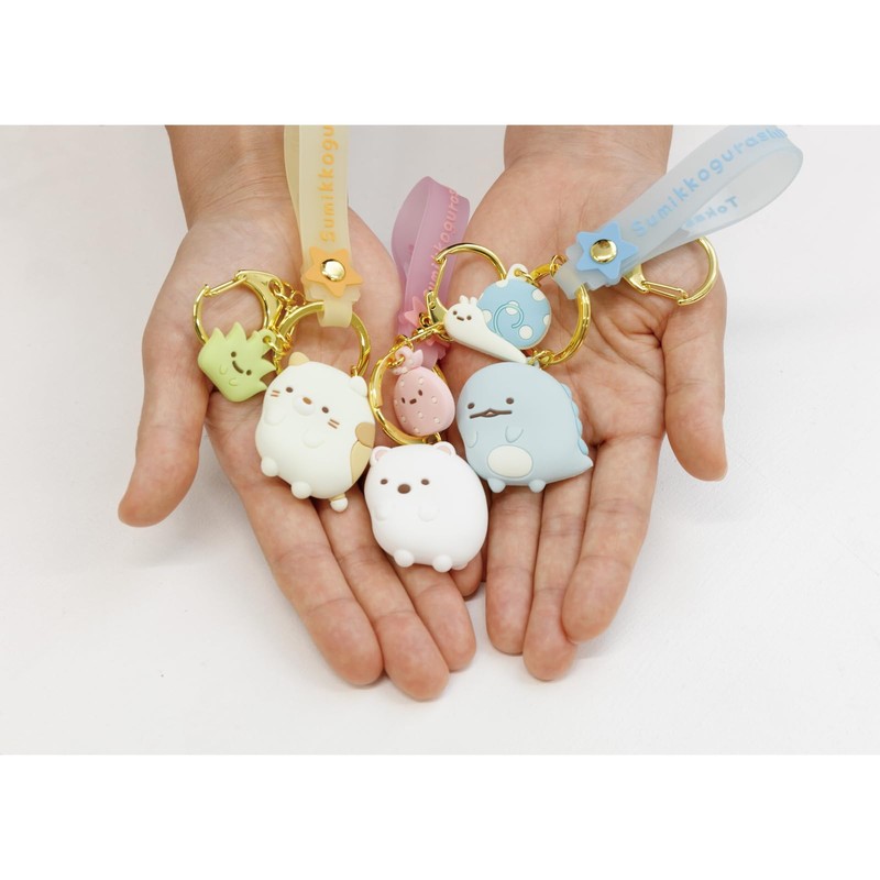 AB26505 Sumikko Gurashi Mascot Key Chain Shirokuma, Polar bear (Shirokuma)